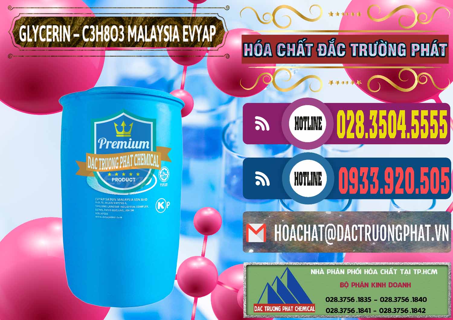 Cty nhập khẩu ( bán ) Glycerin – C3H8O3 Malaysia Evyap - 0066 - Nhà phân phối và kinh doanh hóa chất tại TP.HCM - muabanhoachat.com.vn