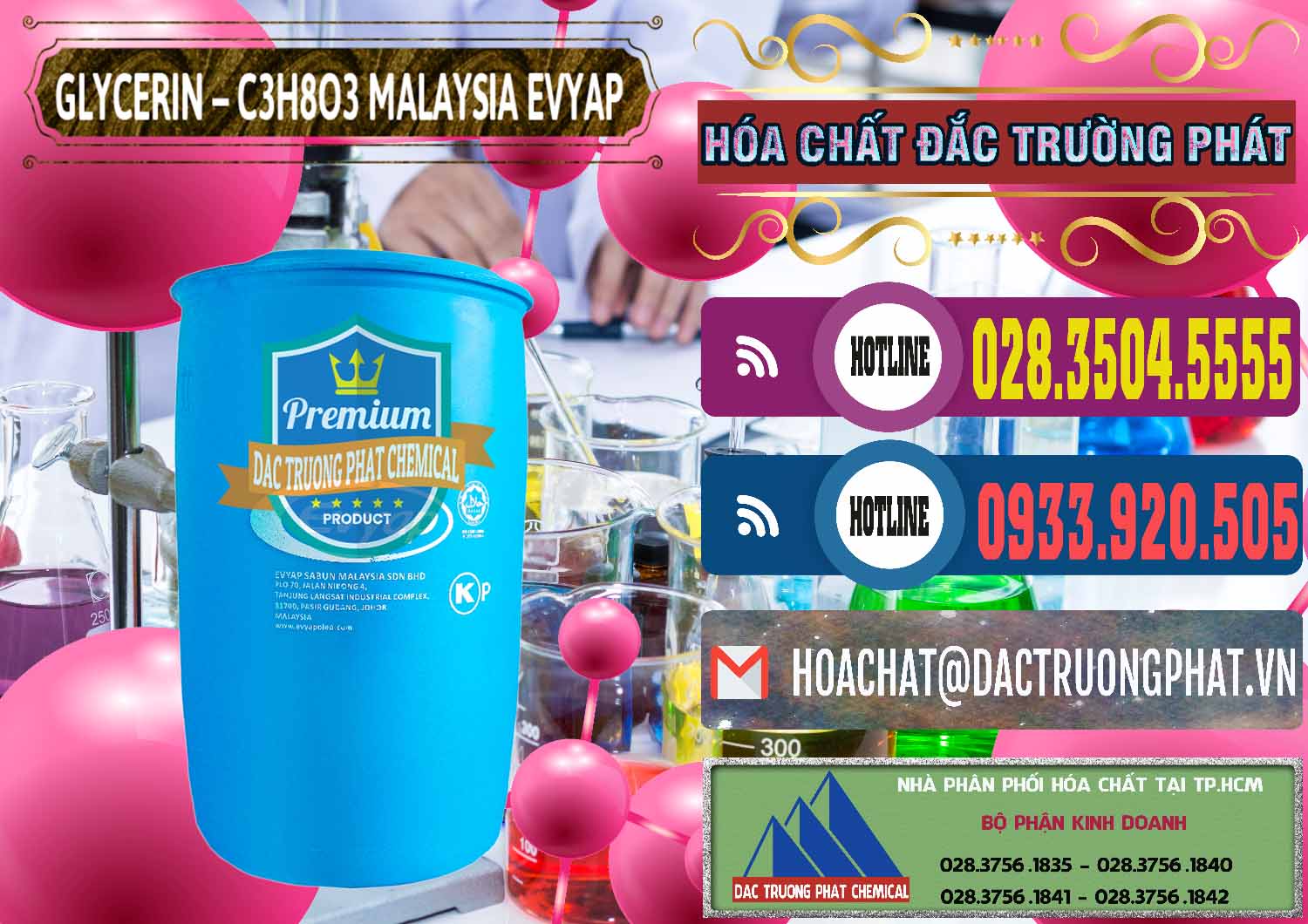 Nơi kinh doanh _ bán Glycerin – C3H8O3 Malaysia Evyap - 0066 - Cty nhập khẩu _ cung cấp hóa chất tại TP.HCM - muabanhoachat.com.vn