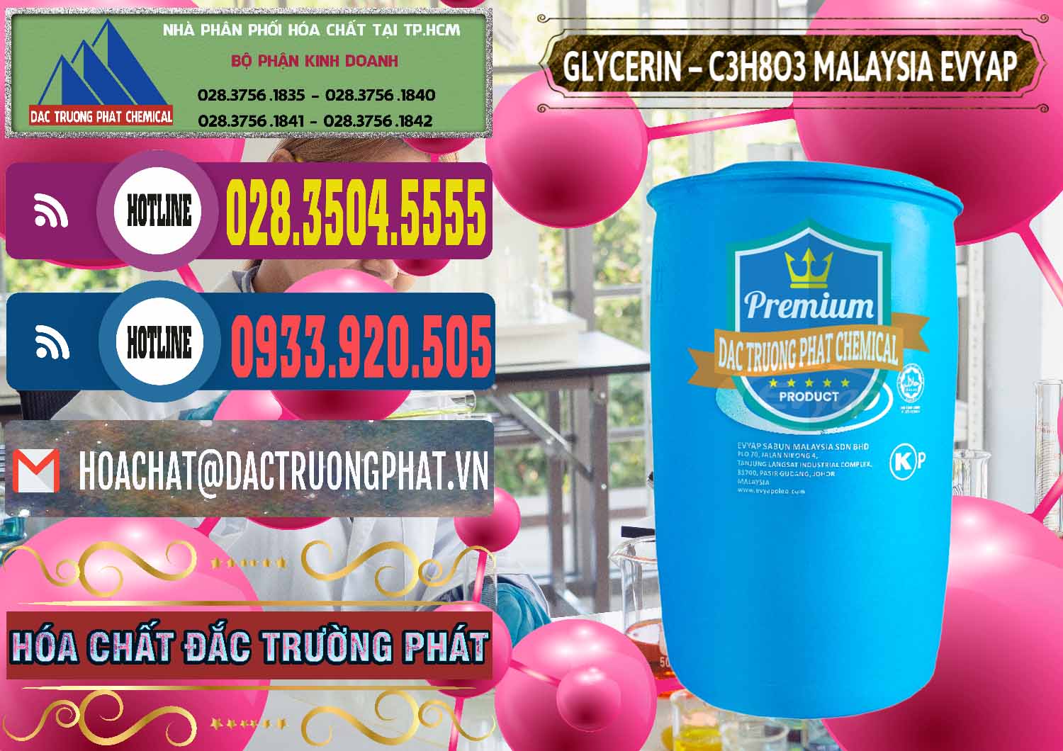 Đơn vị bán ( cung ứng ) Glycerin – C3H8O3 Malaysia Evyap - 0066 - Công ty kinh doanh và cung cấp hóa chất tại TP.HCM - muabanhoachat.com.vn