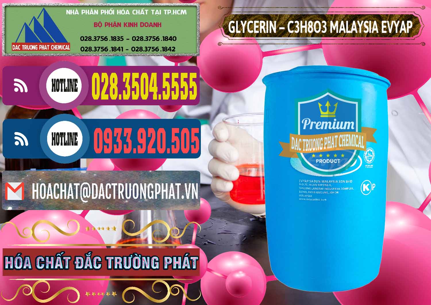 Đơn vị bán - phân phối Glycerin – C3H8O3 Malaysia Evyap - 0066 - Đơn vị chuyên kinh doanh và cung cấp hóa chất tại TP.HCM - muabanhoachat.com.vn