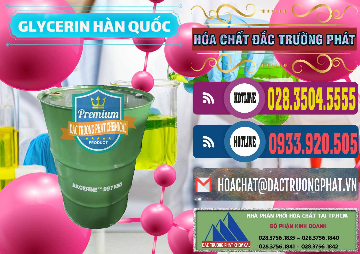 Nơi chuyên bán & phân phối Glycerin – C3H8O3 Hàn Quốc Korea - 0403 - Cung cấp và kinh doanh hóa chất tại TP.HCM - muabanhoachat.com.vn