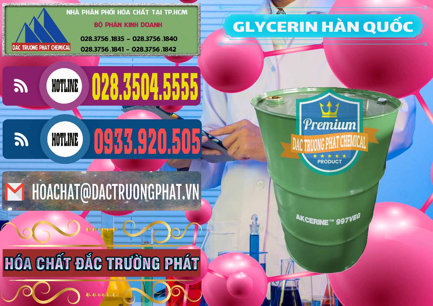 Nơi chuyên kinh doanh ( bán ) Glycerin – C3H8O3 Hàn Quốc Korea - 0403 - Chuyên cung cấp _ phân phối hóa chất tại TP.HCM - muabanhoachat.com.vn