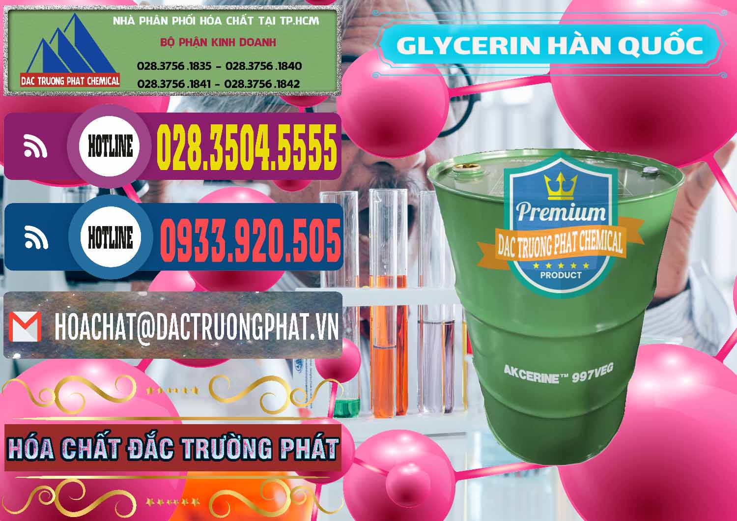 Nơi chuyên bán và cung cấp Glycerin – C3H8O3 Hàn Quốc Korea - 0403 - Đơn vị chuyên nhập khẩu - cung cấp hóa chất tại TP.HCM - muabanhoachat.com.vn
