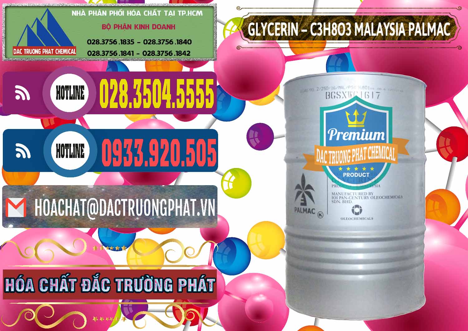 Nơi chuyên bán và cung cấp Glycerin – C3H8O3 99.7% Malaysia Palmac - 0067 - Nơi phân phối & cung cấp hóa chất tại TP.HCM - muabanhoachat.com.vn