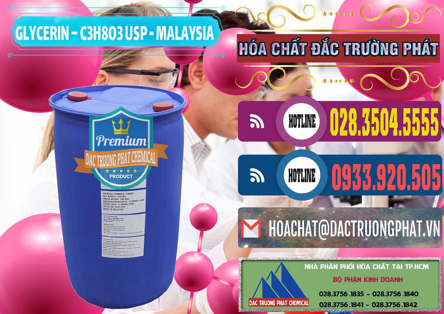 Cung ứng & bán Glycerin – C3H8O3 USP Malaysia - 0233 - Đơn vị chuyên cung ứng - phân phối hóa chất tại TP.HCM - muabanhoachat.com.vn