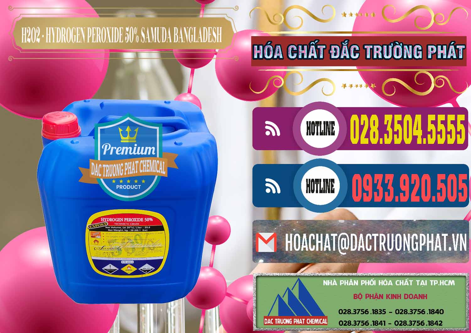 Cty chuyên kinh doanh _ bán H2O2 - Hydrogen Peroxide 50% Samuda Bangladesh - 0077 - Đơn vị chuyên nhập khẩu - cung cấp hóa chất tại TP.HCM - muabanhoachat.com.vn