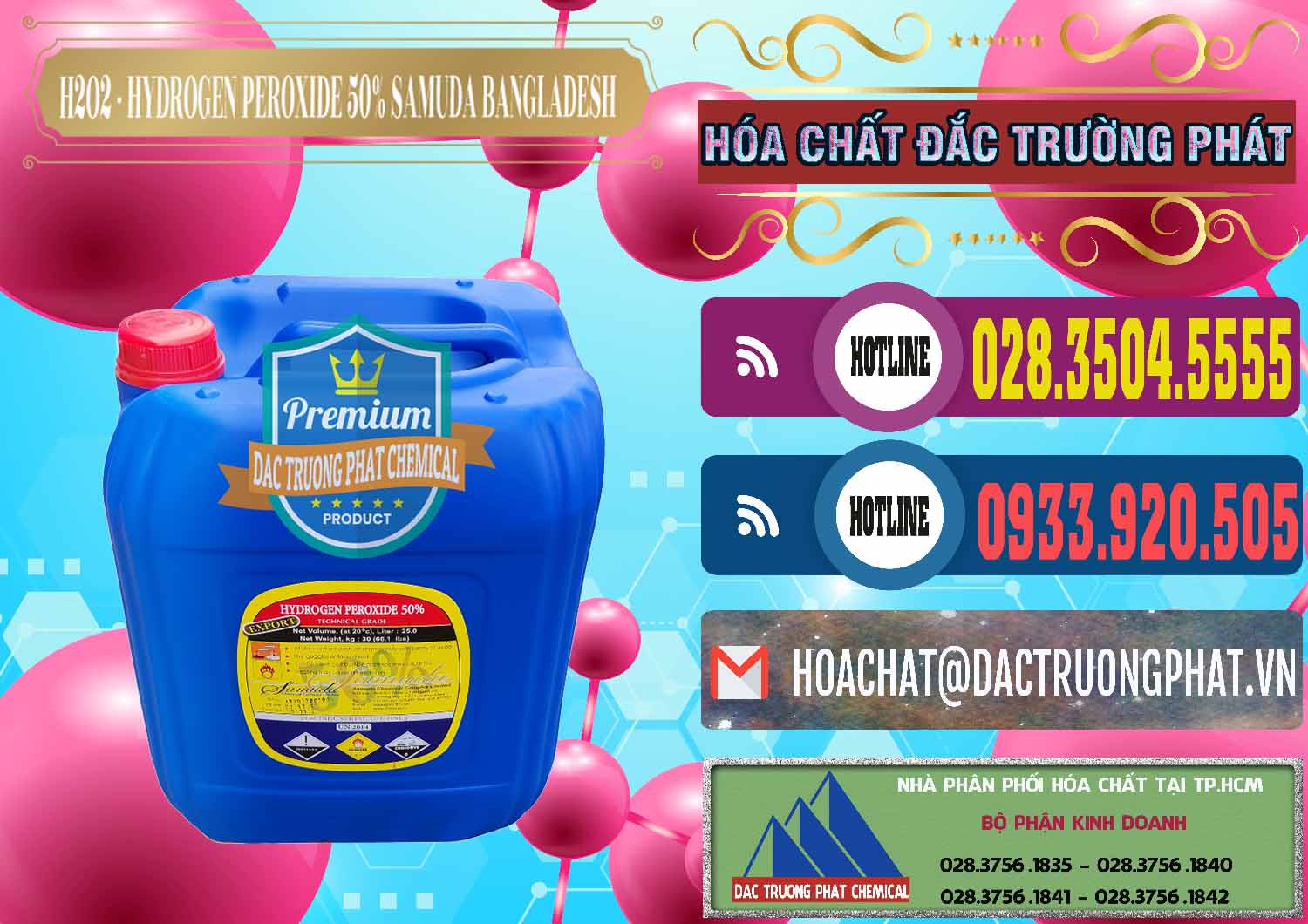 Bán & cung cấp H2O2 - Hydrogen Peroxide 50% Samuda Bangladesh - 0077 - Đơn vị chuyên kinh doanh ( phân phối ) hóa chất tại TP.HCM - muabanhoachat.com.vn