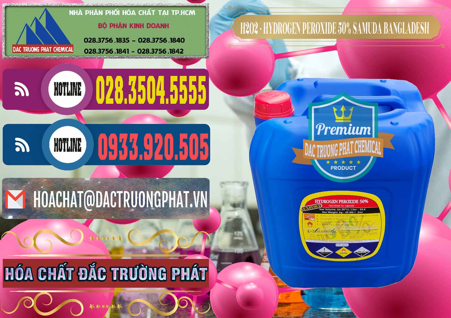 Cty bán © phân phối Hóa Chất Công Nghiệp hóa chất H2O2 › Hydro Peroxid Dạng Nước Công ty cung cấp - bán H2O2 - Hydrogen Peroxide 50% Samuda Bangladesh - 0077 - Công ty kinh doanh ( cung cấp ) hóa chất tại TP.HCM - muabanhoachat.com.vn
