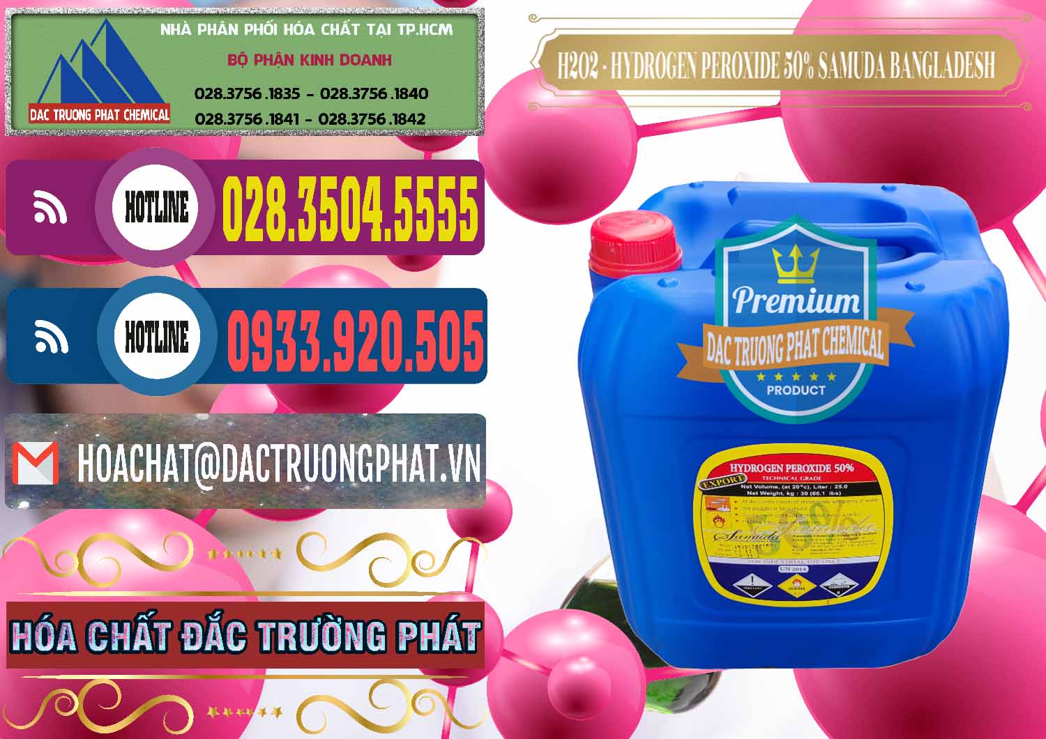 Nơi chuyên bán › phân phối hóa chất Oxy H2O2 Lỏng & H2O2 50% Samuda Bangladesh Nơi chuyên nhập khẩu & bán H2O2 - Hydrogen Peroxide 50% Samuda Bangladesh - 0077 - Nhập khẩu - cung cấp hóa chất tại TP.HCM - muabanhoachat.com.vn