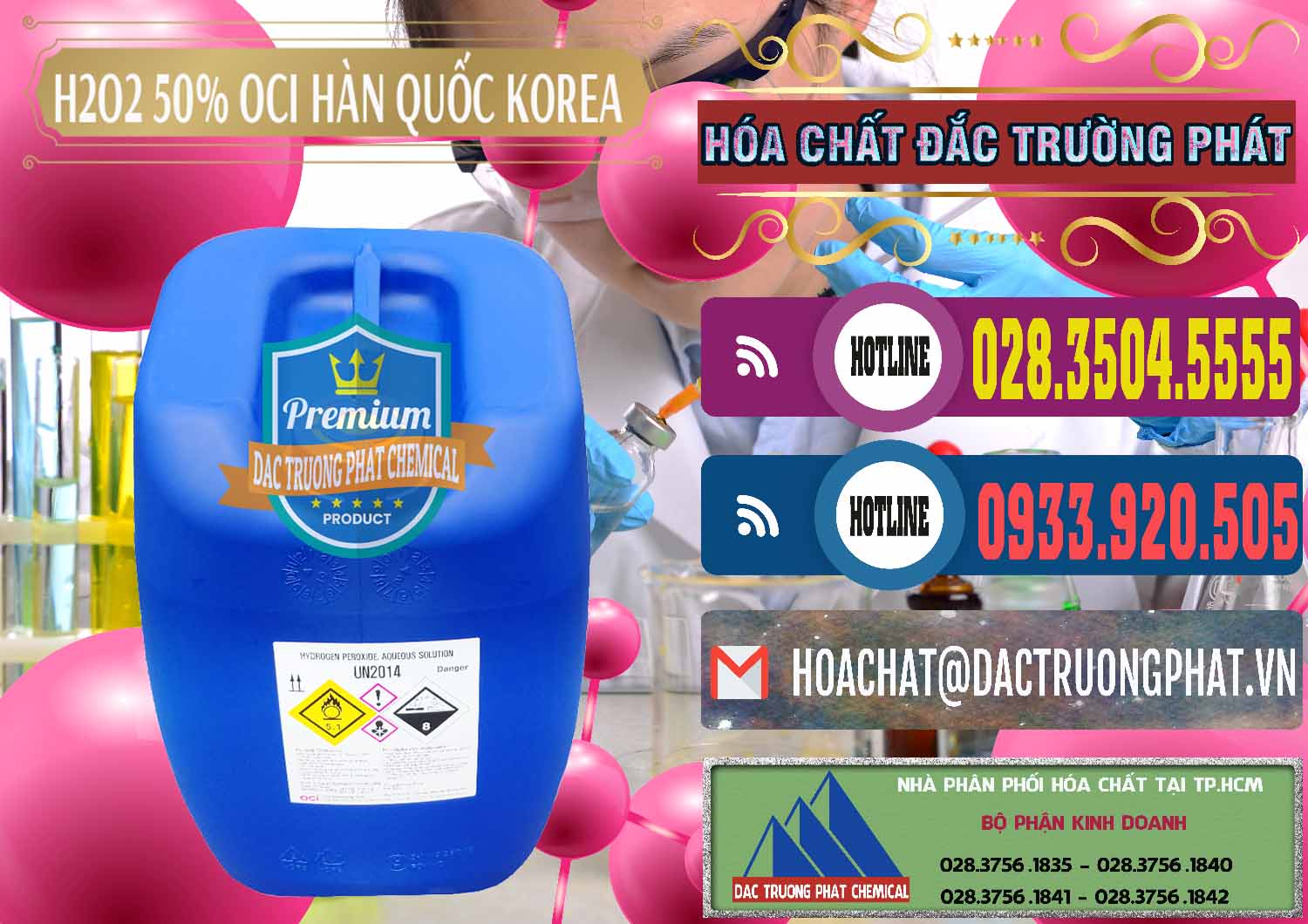 Cty chuyên bán _ phân phối H2O2 - Hydrogen Peroxide 50% OCI Hàn Quốc Korea - 0075 - Công ty chuyên bán & phân phối hóa chất tại TP.HCM - muabanhoachat.com.vn