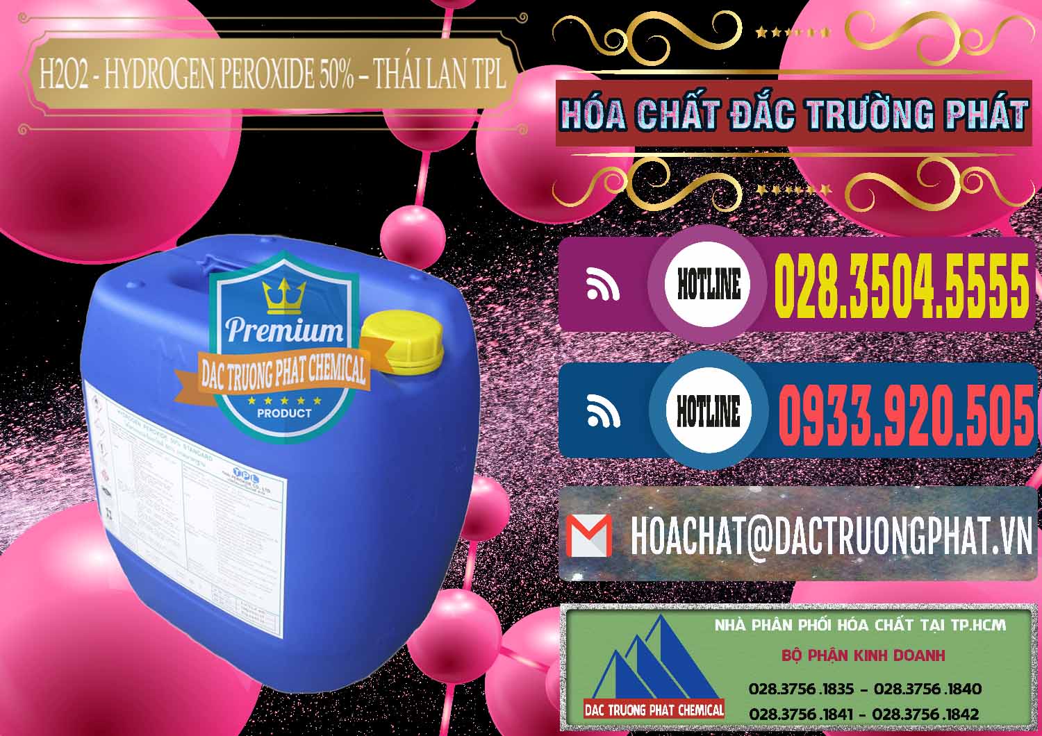 Công ty chuyên phân phối - bán Oxy Già — Liquid Oxi Già 50% TPL Thái Lan Thailand Đơn vị chuyên bán _ phân phối H2O2 - Hydrogen Peroxide 50% Thái Lan TPL - 0076 - Chuyên nhập khẩu và cung cấp hóa chất tại TP.HCM - muabanhoachat.com.vn