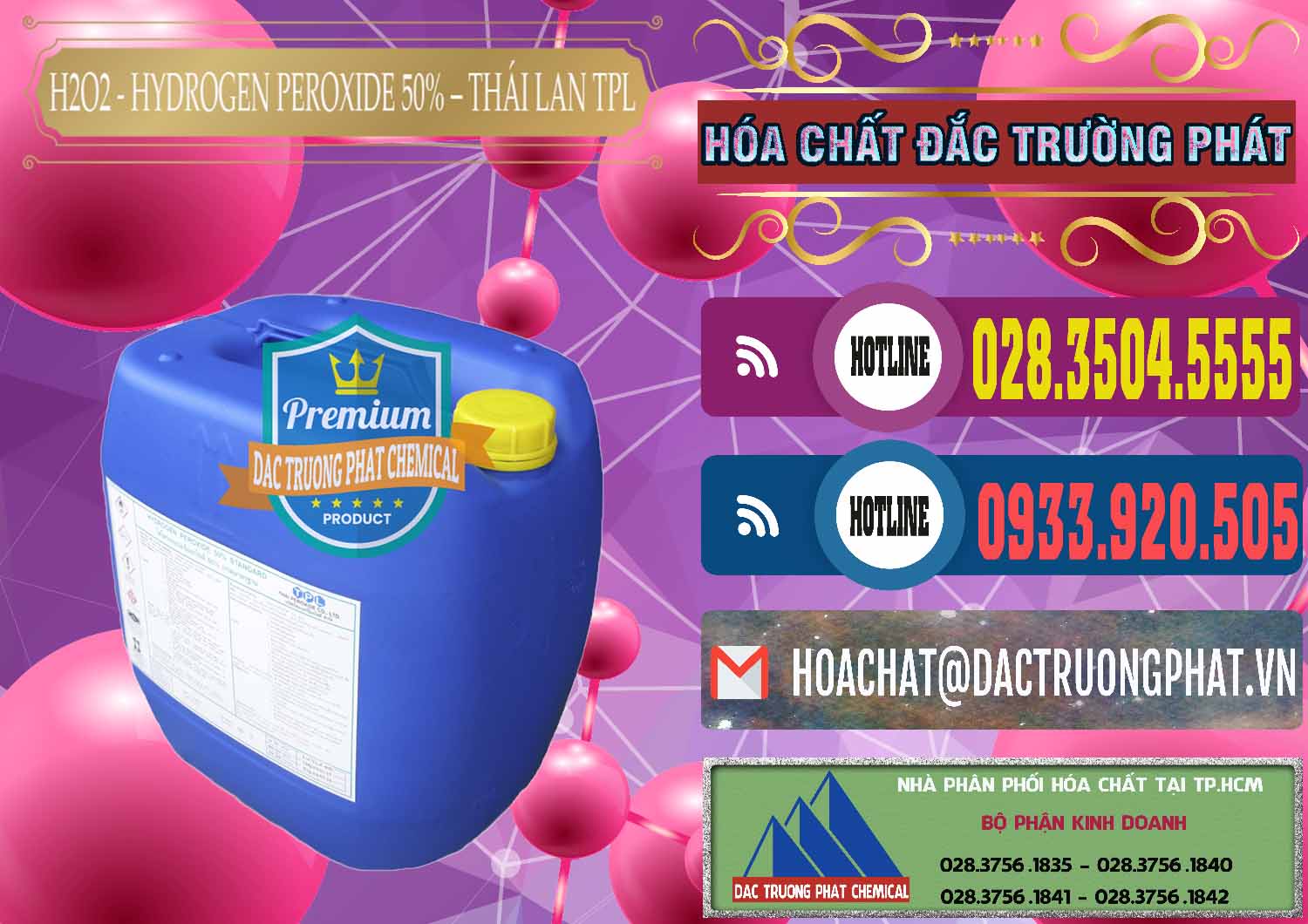 Đơn vị chuyên kinh doanh | bán H2O2 - Hydro Peroxid 50% TPL Thái Lan Thailand tại Thành phố Hồ Chí Minh Nơi bán - phân phối H2O2 - Hydrogen Peroxide 50% Thái Lan TPL - 0076 - Cty chuyên phân phối ( kinh doanh ) hóa chất tại TP.HCM - muabanhoachat.com.vn