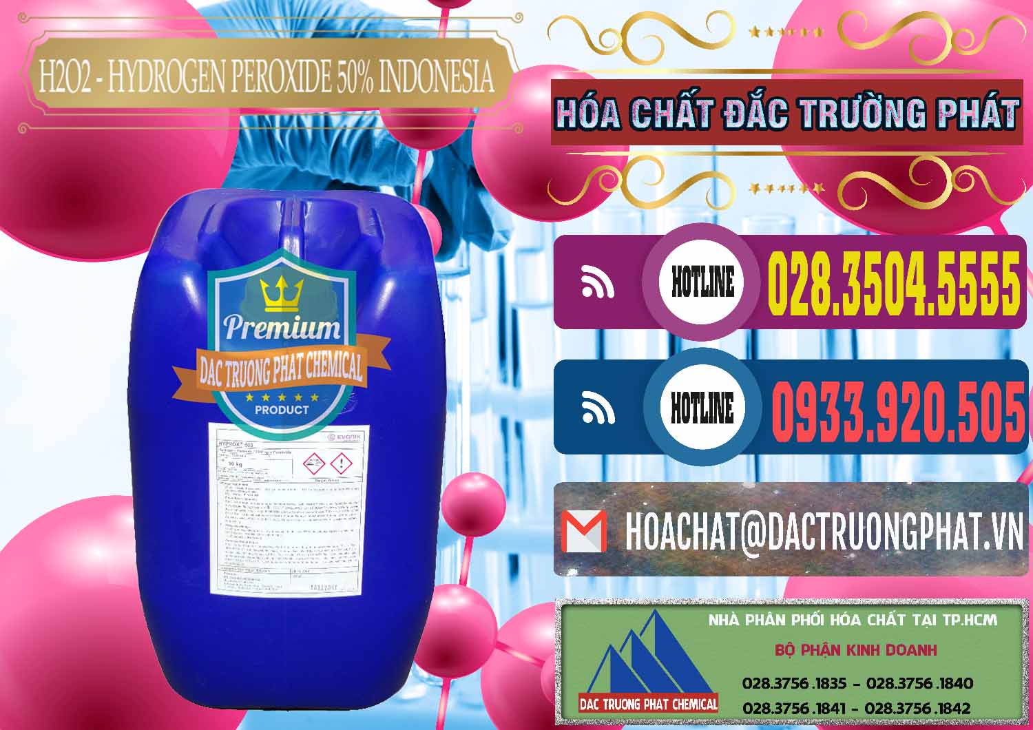 Nhà nhập khẩu ( bán ) H2O2 - Hydrogen Peroxide 50% Evonik Indonesia - 0070 - Cty chuyên cung cấp - bán hóa chất tại TP.HCM - muabanhoachat.com.vn
