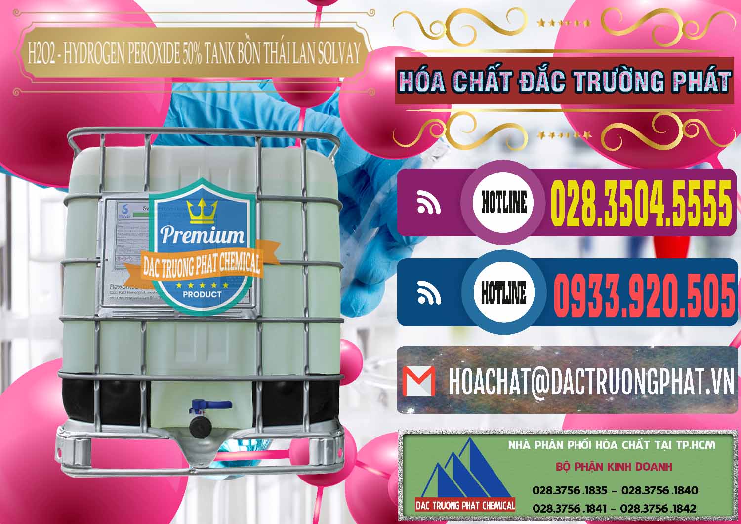 Đơn vị cung ứng và bán H2O2 - Hydrogen Peroxide 50% Tank IBC Bồn Thái Lan Solvay - 0072 - Cty cung cấp & bán hóa chất tại TP.HCM - muabanhoachat.com.vn