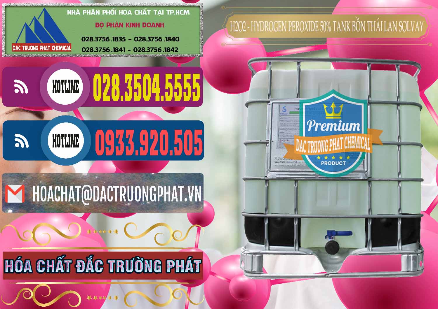 Công ty nhập khẩu - bán H2O2 - Hydrogen Peroxide 50% Tank IBC Bồn Thái Lan Solvay - 0072 - Cty chuyên kinh doanh - cung cấp hóa chất tại TP.HCM - muabanhoachat.com.vn
