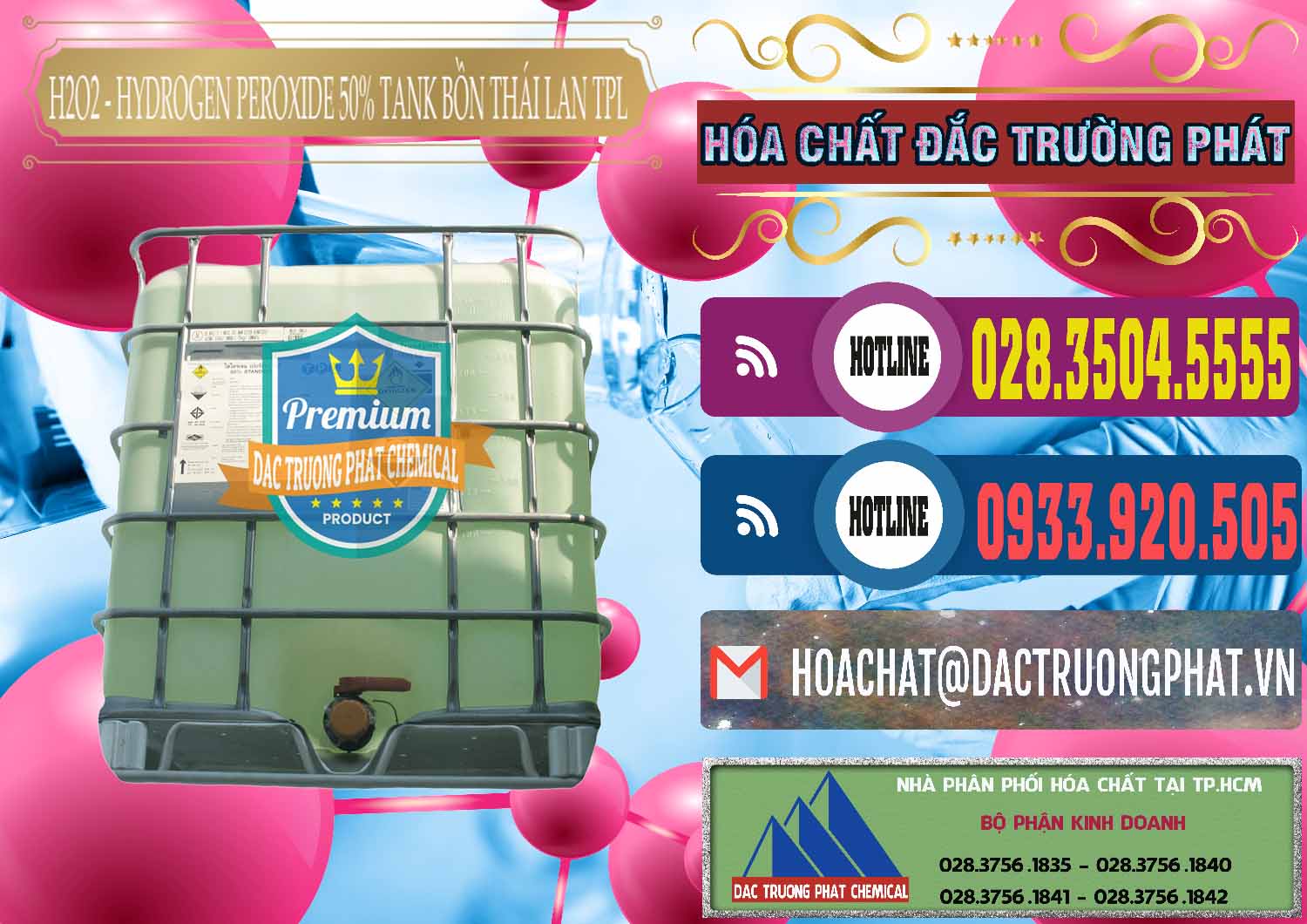 Nơi chuyên cung cấp _ bán H2O2 - Hydrogen Peroxide 50% Tank IBC Bồn Thái Lan TPL - 0073 - Đơn vị chuyên phân phối & nhập khẩu hóa chất tại TP.HCM - muabanhoachat.com.vn