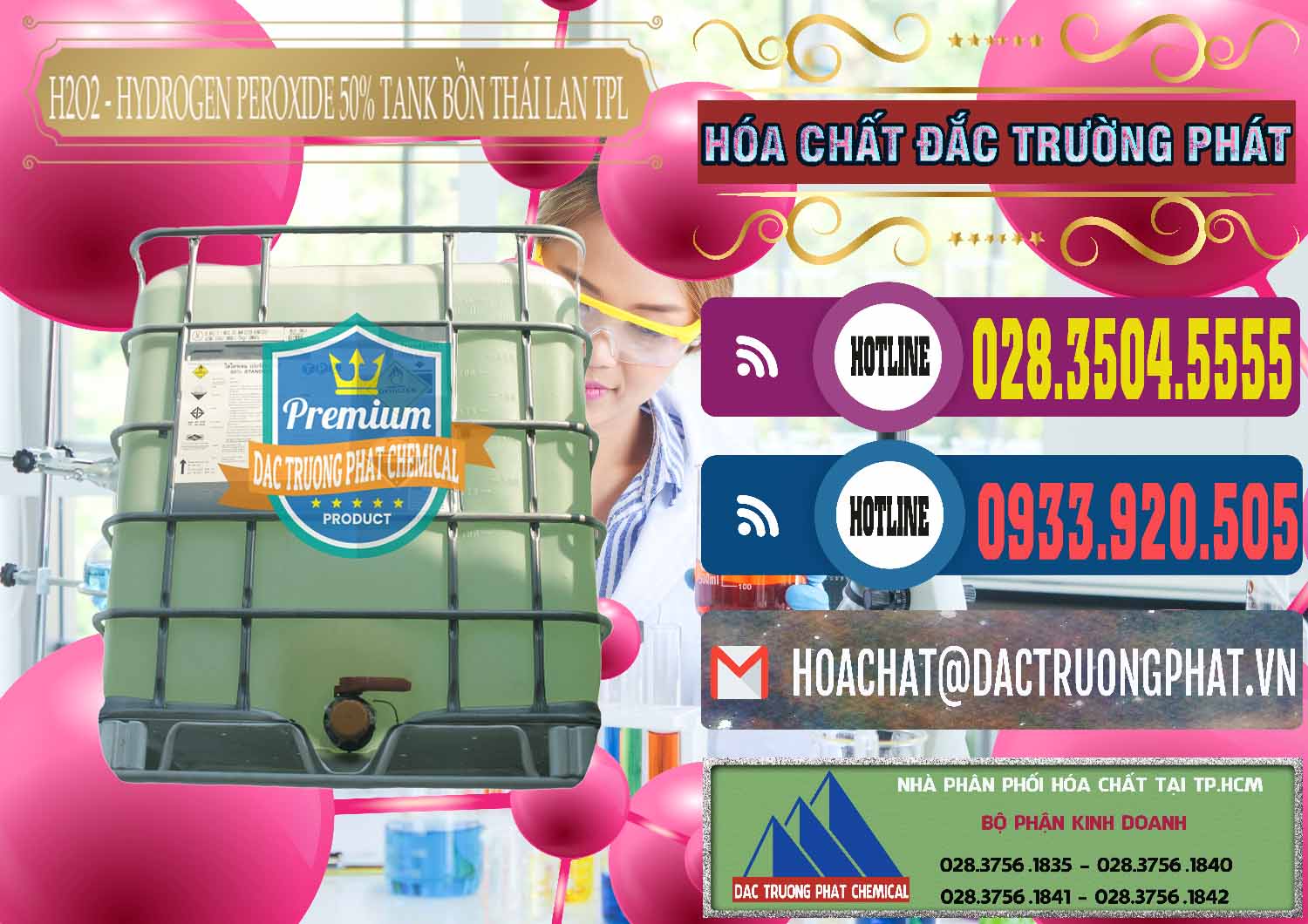 Địa chỉ chuyên kinh doanh / bán Hóa chất Oxi Già Dạng Nước | Oxy Già Tank IBC Bồn TPL Thái Chuyên cung cấp - bán H2O2 - Hydrogen Peroxide 50% Tank IBC Bồn Thái Lan TPL - 0073 - Đơn vị kinh doanh và phân phối hóa chất tại TP.HCM - muabanhoachat.com.vn