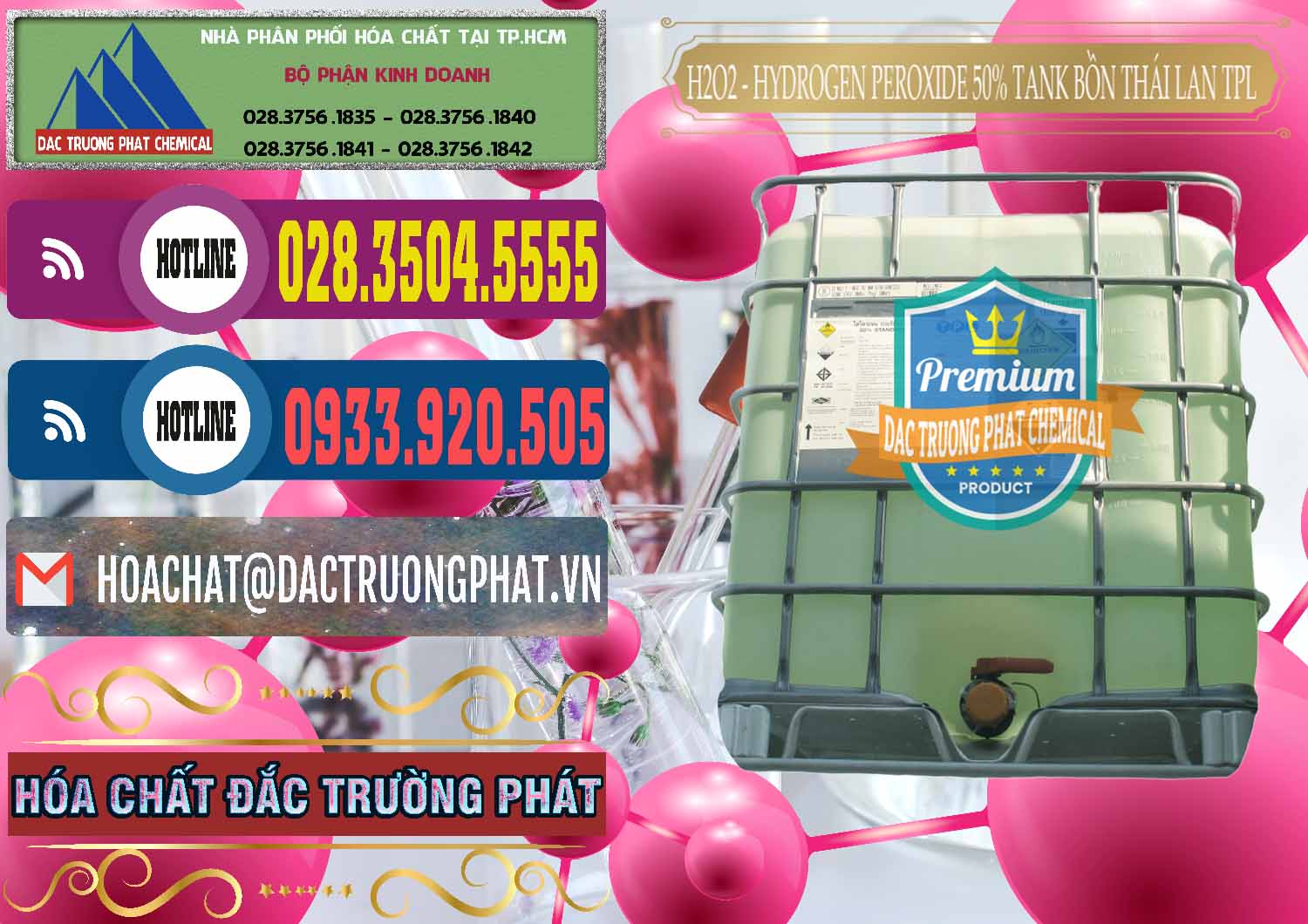 Địa chỉ chuyên bán © thương mại hóa chất Liquid Hydrogen Dioxide — Hydrogen Peroxide 50% Tank IBC Bồn Thái Lan TPL Cty chuyên bán và phân phối H2O2 - Hydrogen Peroxide 50% Tank IBC Bồn Thái Lan TPL - 0073 - Cung ứng & phân phối hóa chất tại TP.HCM - muabanhoachat.com.vn