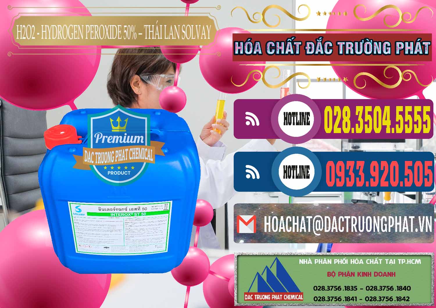 Nơi kinh doanh và bán H2O2 - Hydrogen Peroxide 50% Thái Lan Solvay - 0068 - Nơi chuyên cung cấp - bán hóa chất tại TP.HCM - muabanhoachat.com.vn