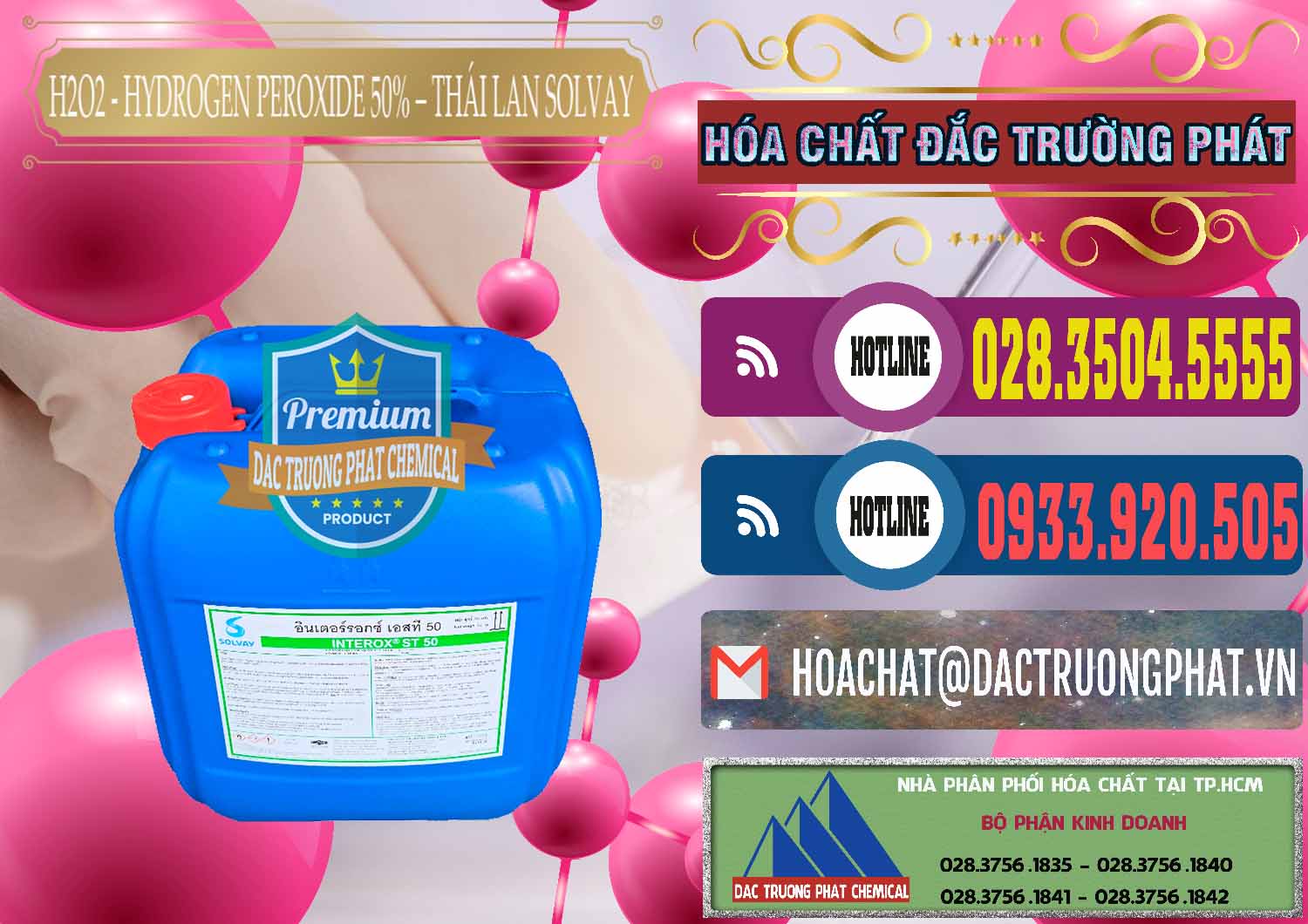 Nơi chuyên bán _ phân phối H2O2 - Hydrogen Peroxide 50% Thái Lan Solvay - 0068 - Chuyên phân phối & cung ứng hóa chất tại TP.HCM - muabanhoachat.com.vn