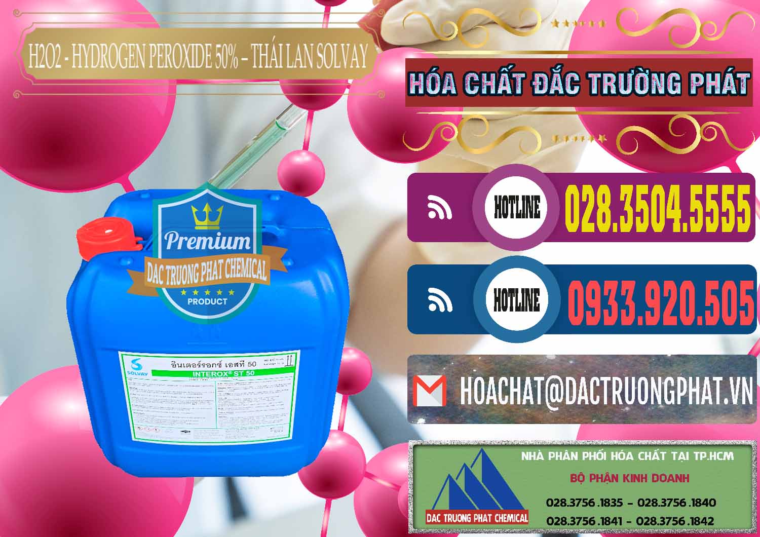 Nơi chuyên phân phối - bán H2O2 - Hydrogen Peroxide 50% Thái Lan Solvay - 0068 - Chuyên bán - phân phối hóa chất tại TP.HCM - muabanhoachat.com.vn