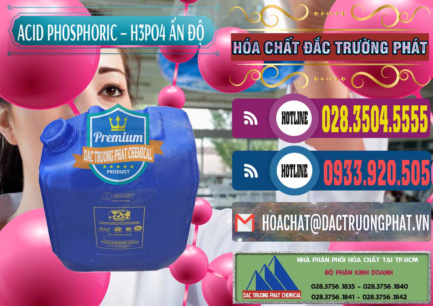 Cty cung ứng ( bán ) Axit Phosphoric H3PO4 85% Ấn Độ - 0350 - Phân phối và bán hóa chất tại TP.HCM - muabanhoachat.com.vn
