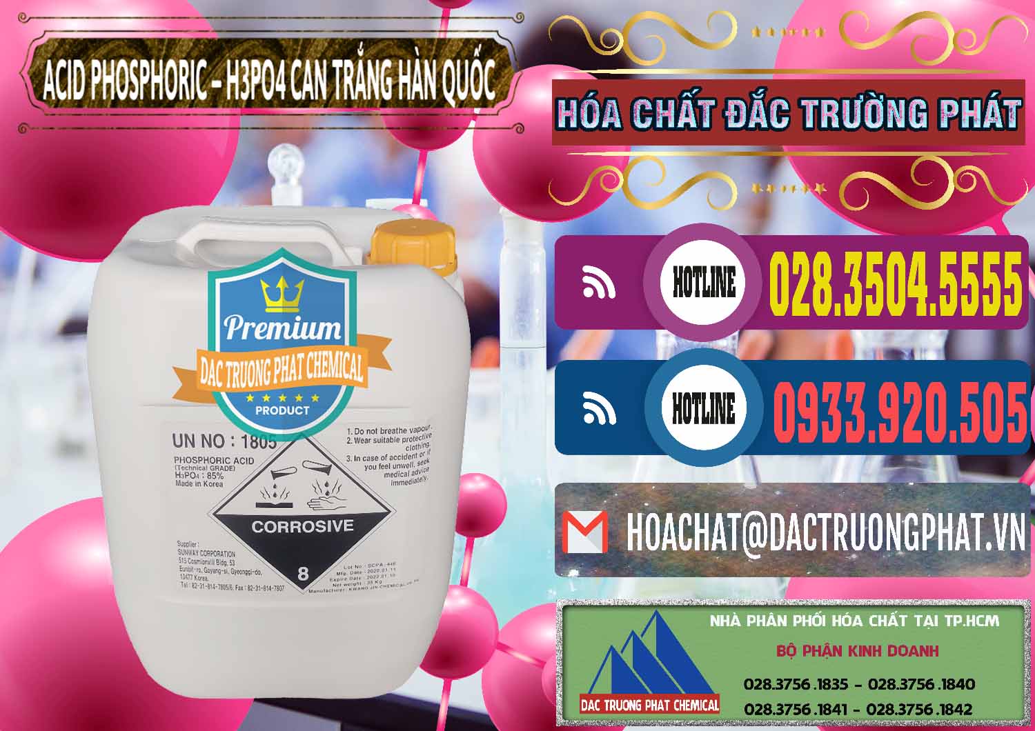 Công ty bán - phân phối Acid Phosphoric - Axit Phosphoric H3PO4 Can Trắng Hàn Quốc Korea - 0017 - Công ty chuyên bán _ phân phối hóa chất tại TP.HCM - muabanhoachat.com.vn