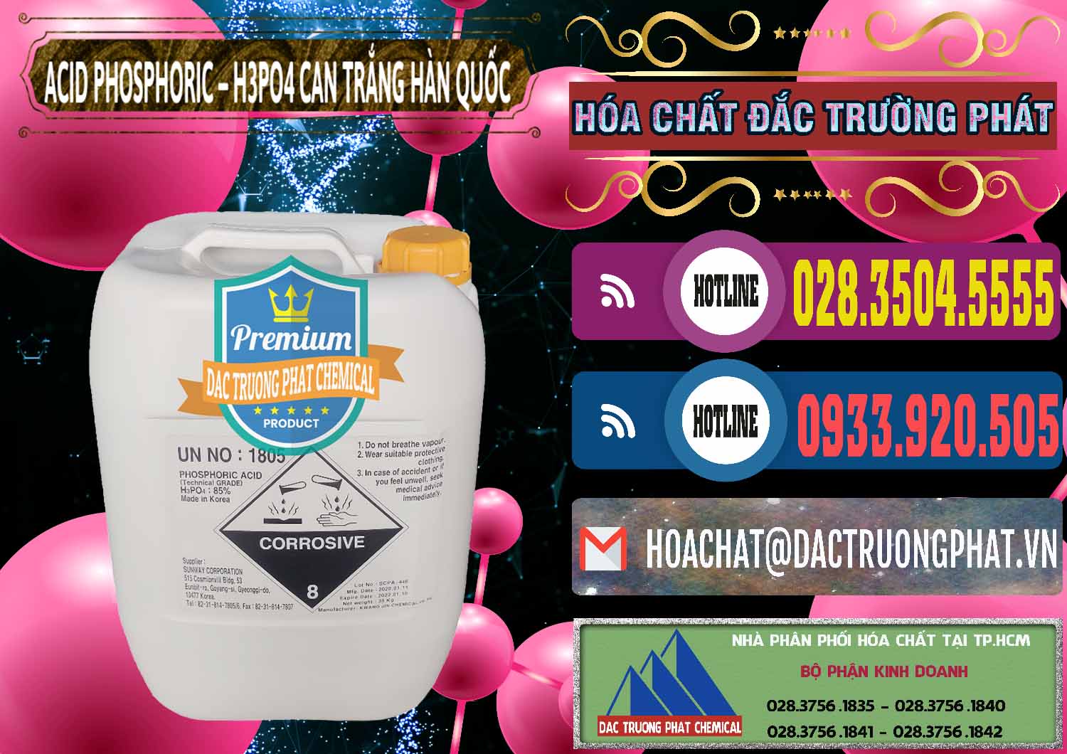 Kinh doanh - bán Acid Phosphoric - Axit Phosphoric H3PO4 Can Trắng Hàn Quốc Korea - 0017 - Nơi bán _ phân phối hóa chất tại TP.HCM - muabanhoachat.com.vn