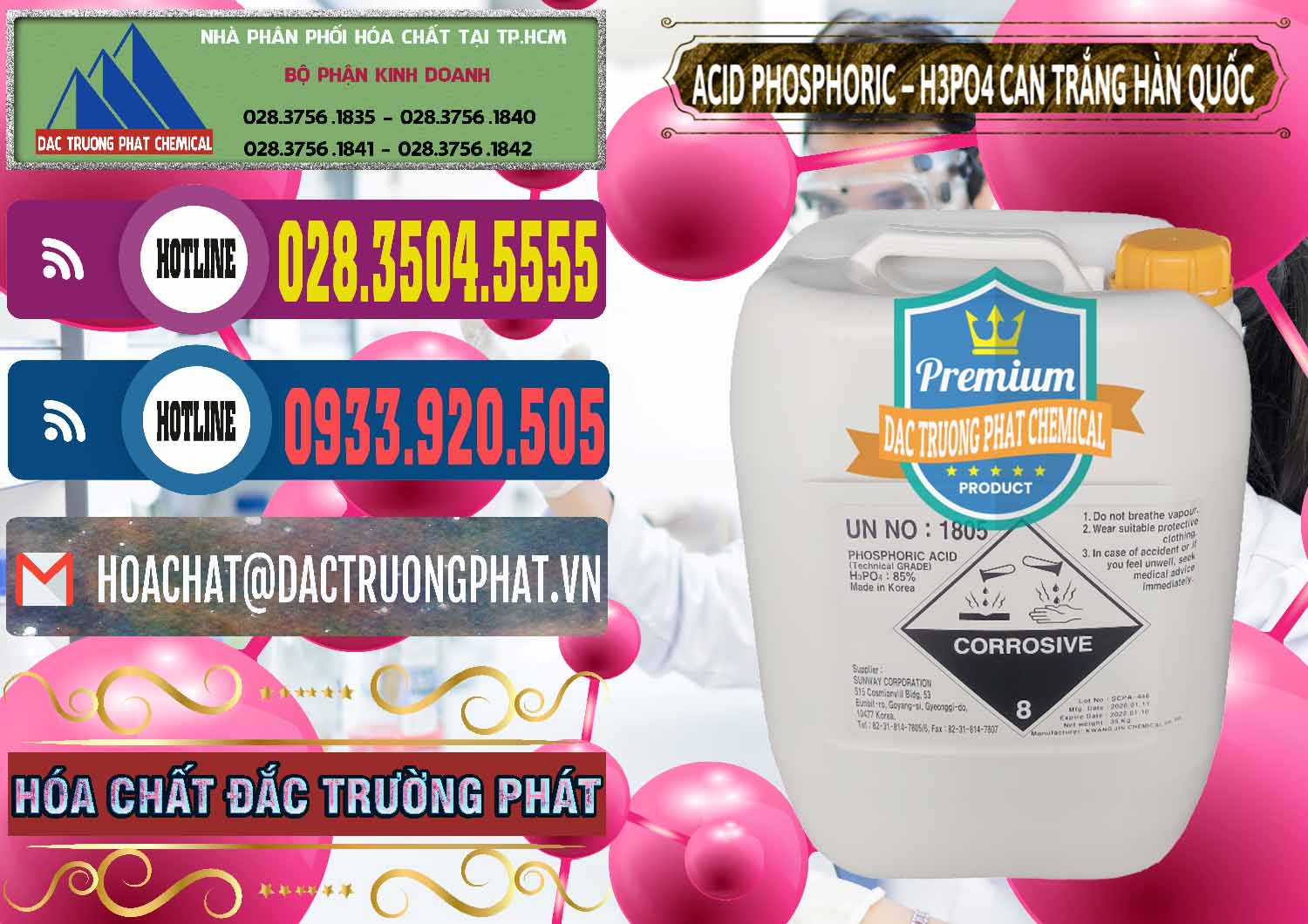 Công ty chuyên bán ( cung ứng ) Acid Phosphoric - Axit Phosphoric H3PO4 Can Trắng Hàn Quốc Korea - 0017 - Kinh doanh - cung cấp hóa chất tại TP.HCM - muabanhoachat.com.vn