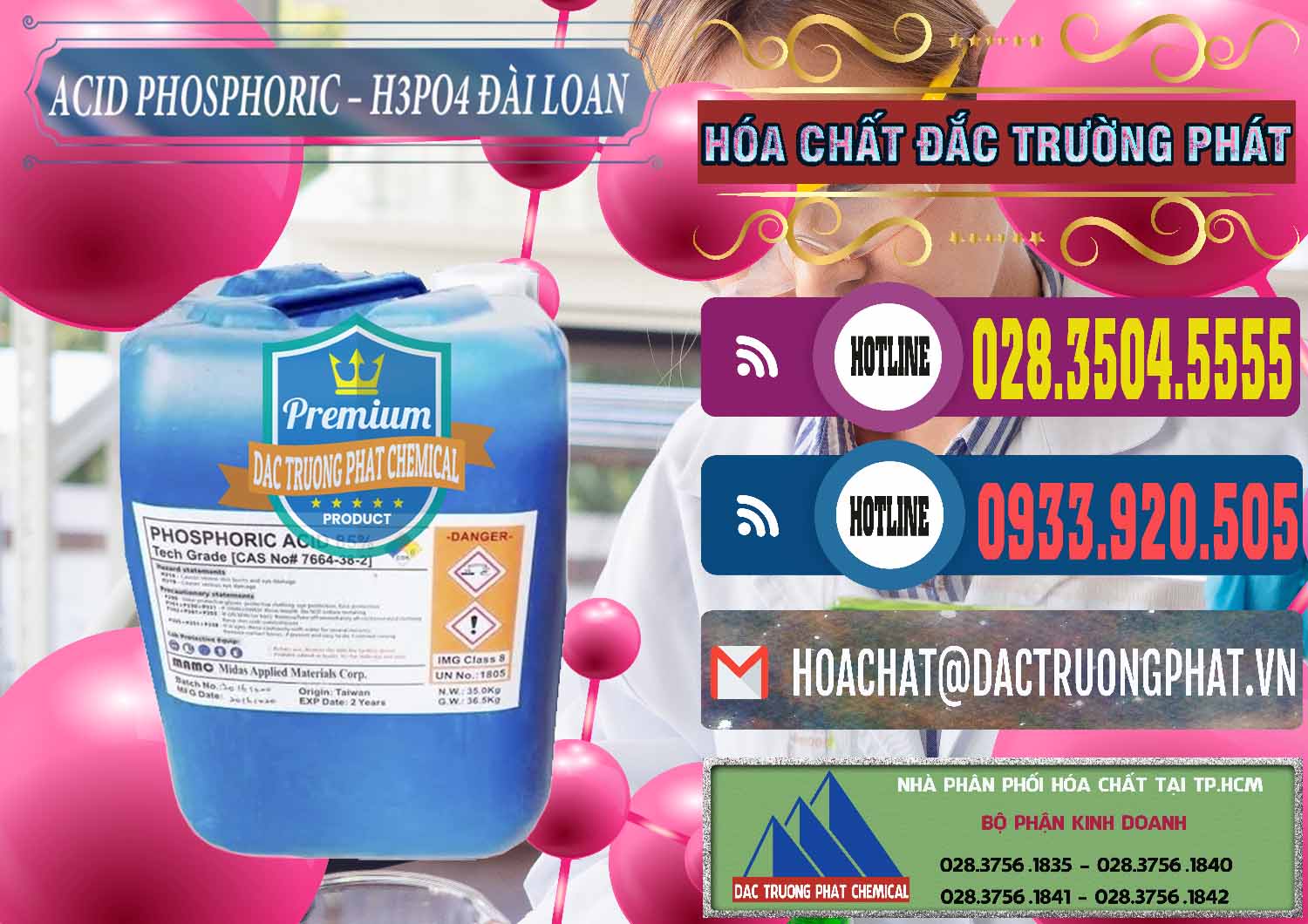 Nơi chuyên bán & phân phối Axit Phosphoric - Acid Phosphoric H3PO4 85% Đài Loan Taiwan - 0351 - Công ty chuyên bán & cung cấp hóa chất tại TP.HCM - muabanhoachat.com.vn