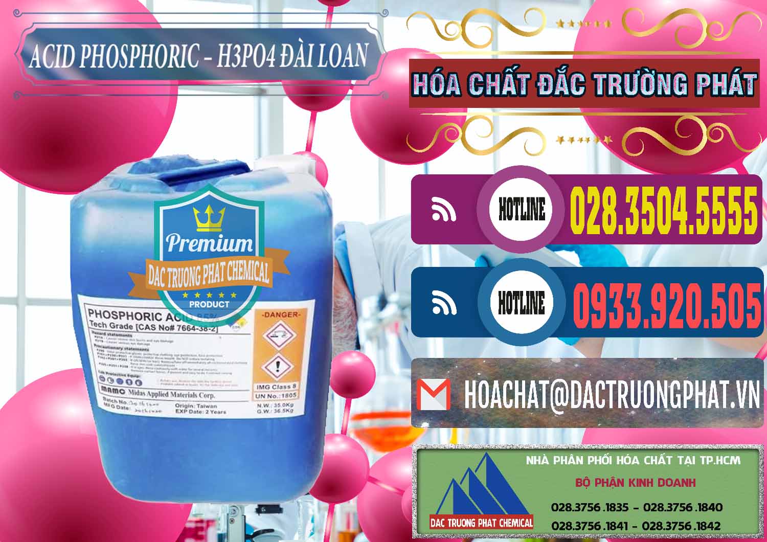 Đơn vị cung ứng _ bán Axit Phosphoric - Acid Phosphoric H3PO4 85% Đài Loan Taiwan - 0351 - Cty phân phối & cung ứng hóa chất tại TP.HCM - muabanhoachat.com.vn