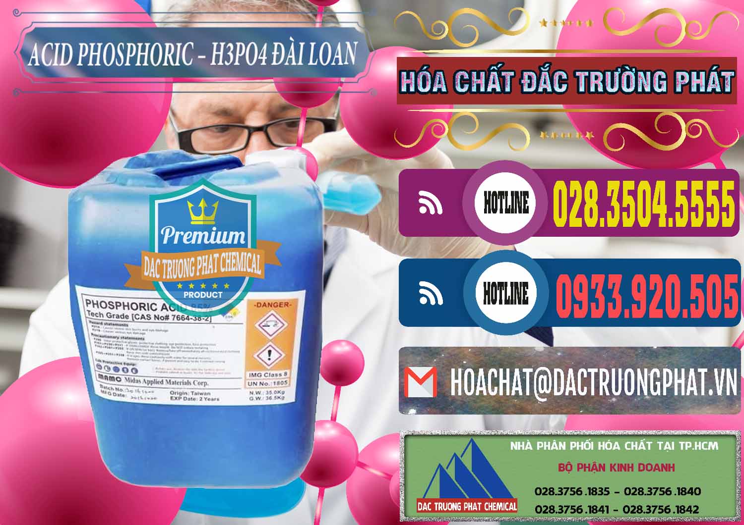 Cty chuyên nhập khẩu ( bán ) Axit Phosphoric - Acid Phosphoric H3PO4 85% Đài Loan Taiwan - 0351 - Cty phân phối và bán hóa chất tại TP.HCM - muabanhoachat.com.vn