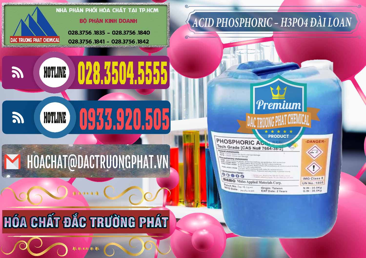 Công ty chuyên cung cấp ( bán ) Axit Phosphoric - Acid Phosphoric H3PO4 85% Đài Loan Taiwan - 0351 - Nơi chuyên phân phối - bán hóa chất tại TP.HCM - muabanhoachat.com.vn