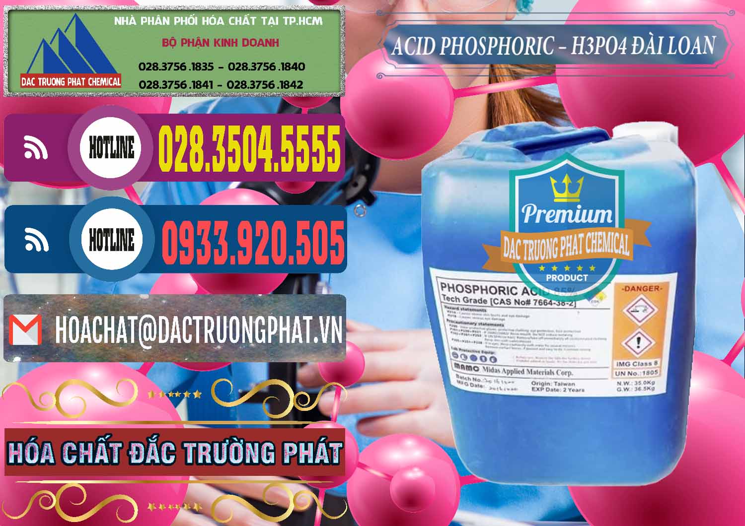 Nhập khẩu ( bán ) Axit Phosphoric - Acid Phosphoric H3PO4 85% Đài Loan Taiwan - 0351 - Công ty phân phối và nhập khẩu hóa chất tại TP.HCM - muabanhoachat.com.vn