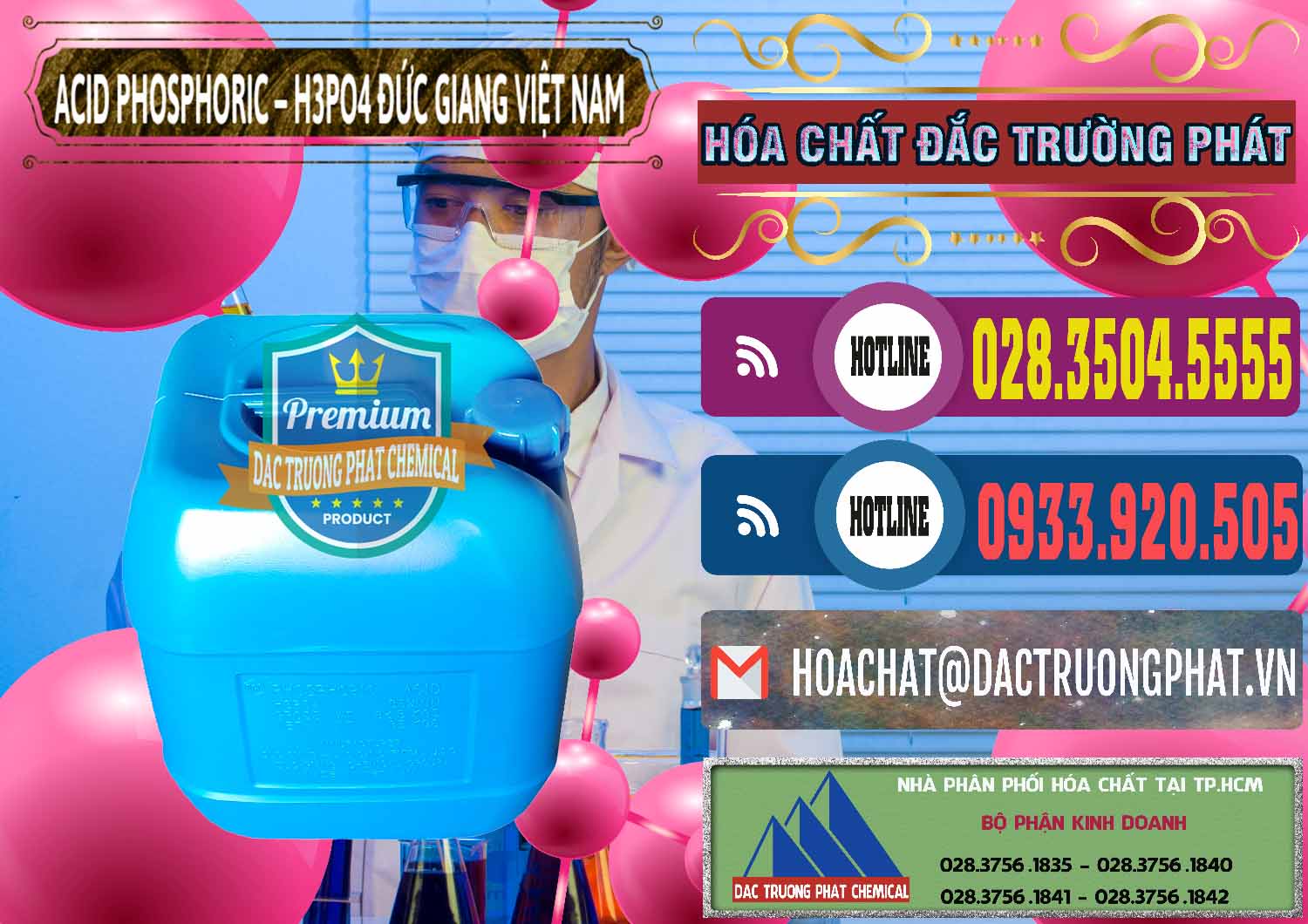 Cty chuyên phân phối và bán Axit Phosphoric - Acid Phosphoric H3PO4 85% Đức Giang Việt Nam - 0184 - Chuyên phân phối - cung cấp hóa chất tại TP.HCM - muabanhoachat.com.vn