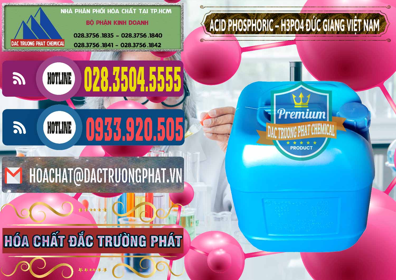 Nhà cung cấp - bán Axit Phosphoric - Acid Phosphoric H3PO4 85% Đức Giang Việt Nam - 0184 - Nơi chuyên bán ( cung cấp ) hóa chất tại TP.HCM - muabanhoachat.com.vn