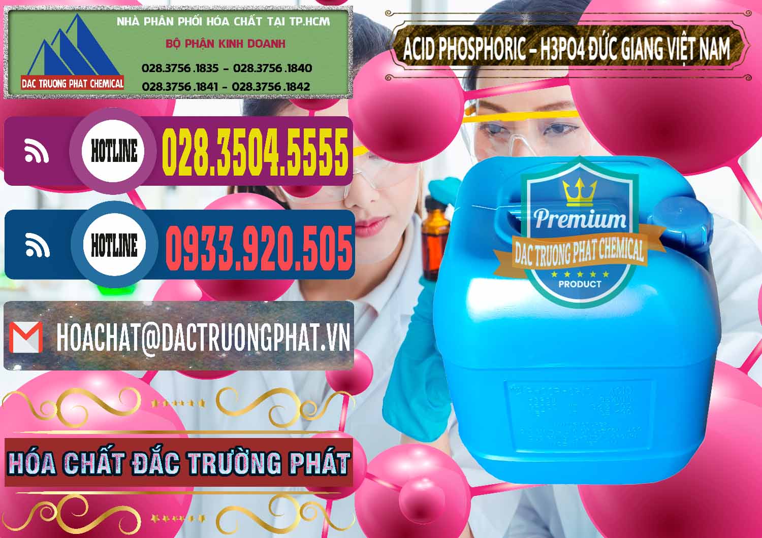 Công ty chuyên bán và cung cấp Axit Phosphoric - Acid Phosphoric H3PO4 85% Đức Giang Việt Nam - 0184 - Cty phân phối & cung cấp hóa chất tại TP.HCM - muabanhoachat.com.vn