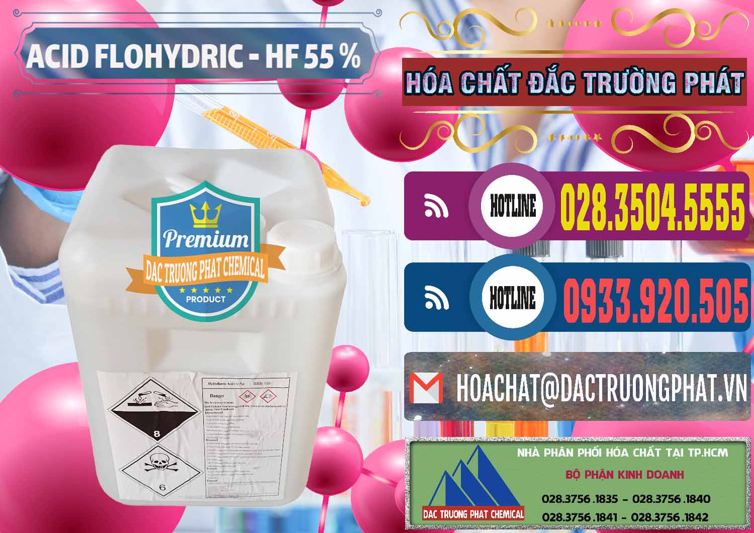 Cty chuyên nhập khẩu và bán Axit HF - Acid HF 55% Can Trắng Trung Quốc China - 0079 - Nơi chuyên cung cấp và kinh doanh hóa chất tại TP.HCM - muabanhoachat.com.vn