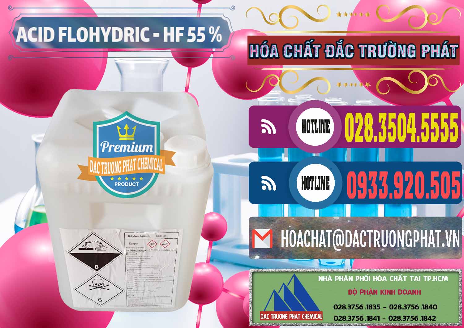 Đơn vị chuyên bán ( cung ứng ) Axit HF - Acid HF 55% Can Trắng Trung Quốc China - 0079 - Công ty phân phối ( nhập khẩu ) hóa chất tại TP.HCM - muabanhoachat.com.vn