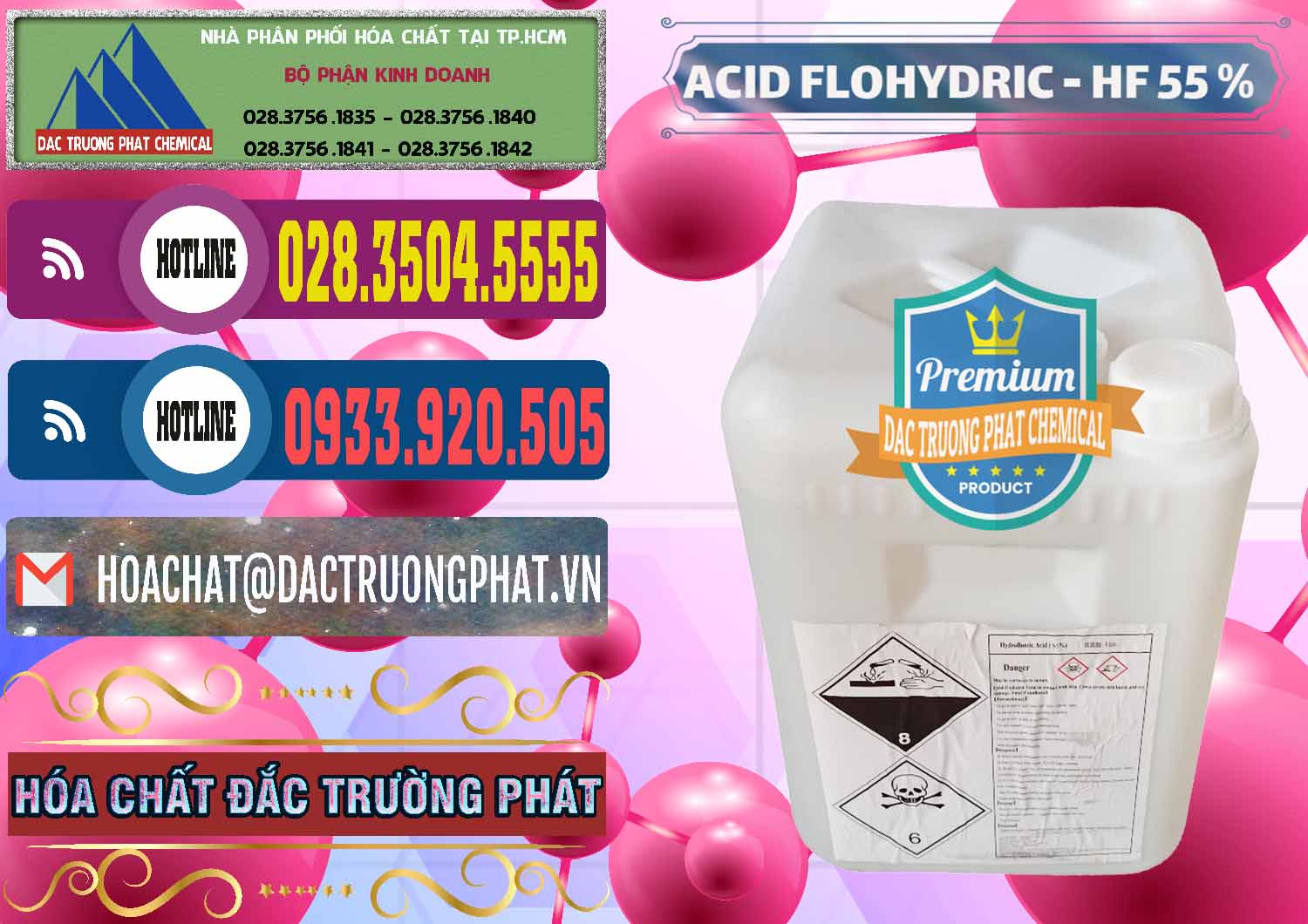 Đơn vị chuyên bán ( cung cấp ) Axit HF - Acid HF 55% Can Trắng Trung Quốc China - 0079 - Công ty chuyên kinh doanh & cung cấp hóa chất tại TP.HCM - muabanhoachat.com.vn