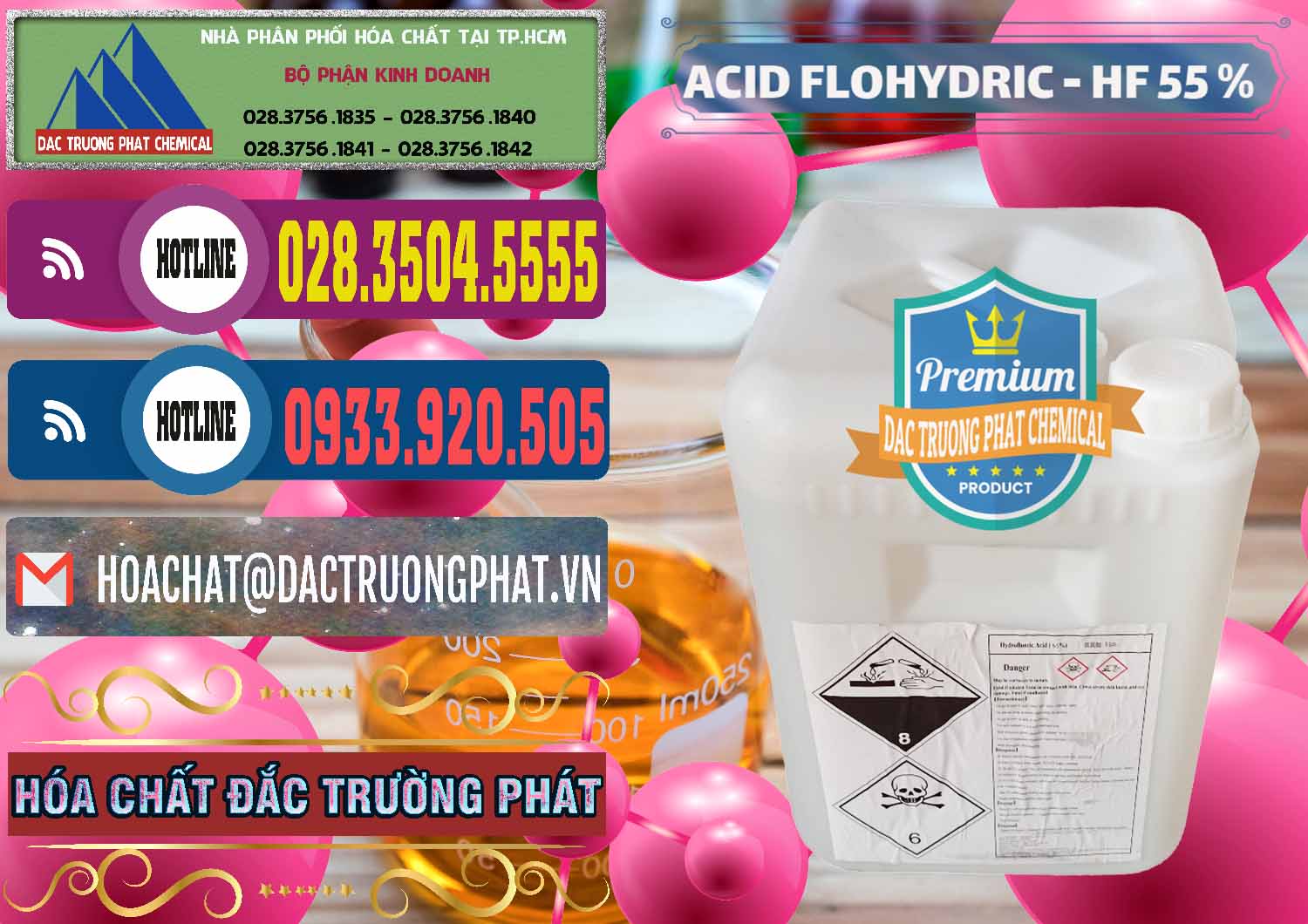 Cty chuyên bán _ phân phối Axit HF - Acid HF 55% Can Trắng Trung Quốc China - 0079 - Cty bán _ cung cấp hóa chất tại TP.HCM - muabanhoachat.com.vn