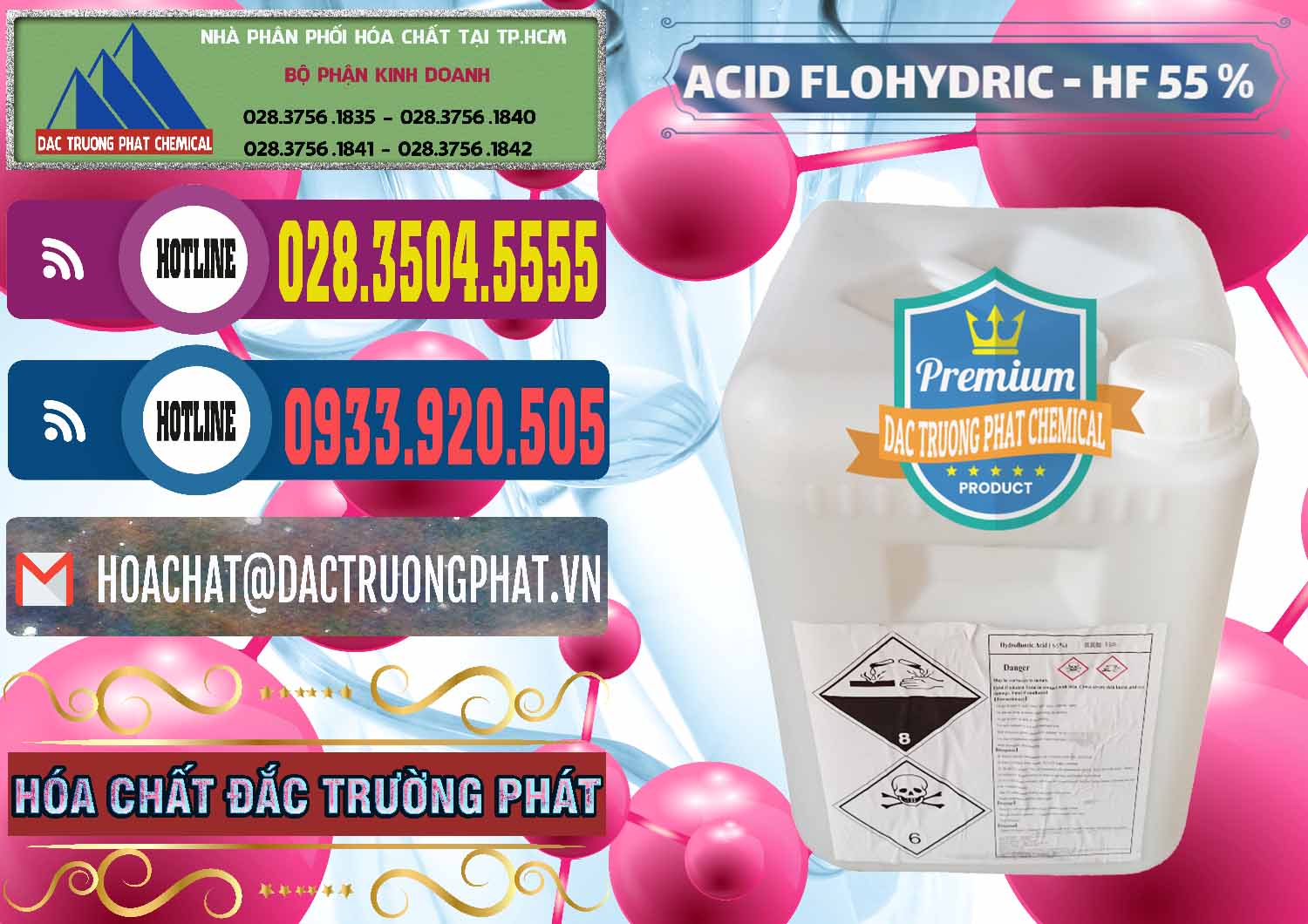 Đơn vị chuyên bán và cung ứng Axit HF - Acid HF 55% Can Trắng Trung Quốc China - 0079 - Chuyên bán - cung cấp hóa chất tại TP.HCM - muabanhoachat.com.vn
