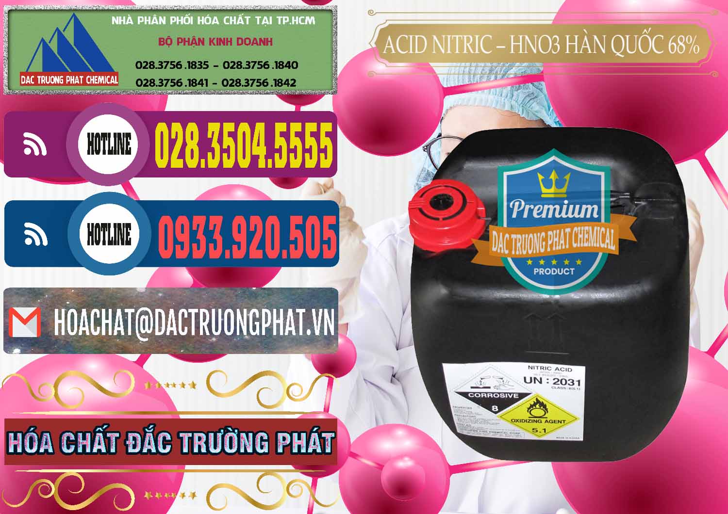 Cty bán - phân phối Acid Nitric – Axit Nitric HNO3 68% Huchem Hàn Quốc Korea - 0030 - Đơn vị chuyên nhập khẩu và phân phối hóa chất tại TP.HCM - muabanhoachat.com.vn