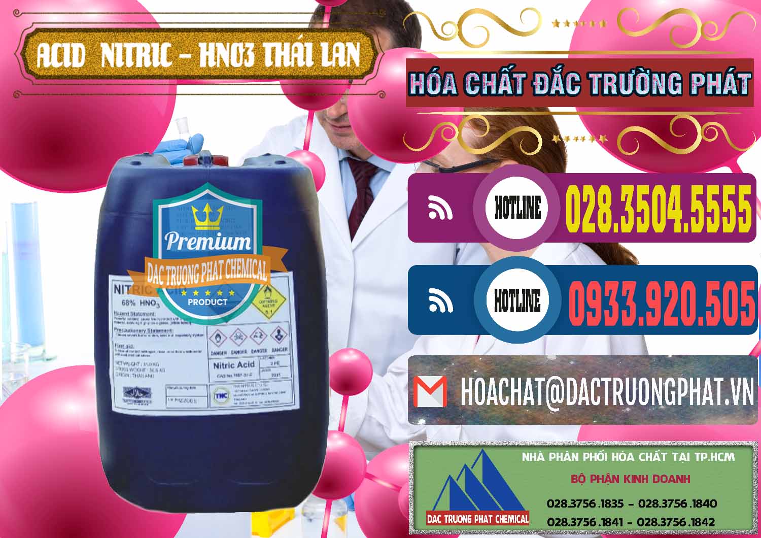 Chuyên cung cấp và bán Acid Nitric – Axit Nitric HNO3 Thái Lan Thailand - 0344 - Công ty phân phối & nhập khẩu hóa chất tại TP.HCM - muabanhoachat.com.vn