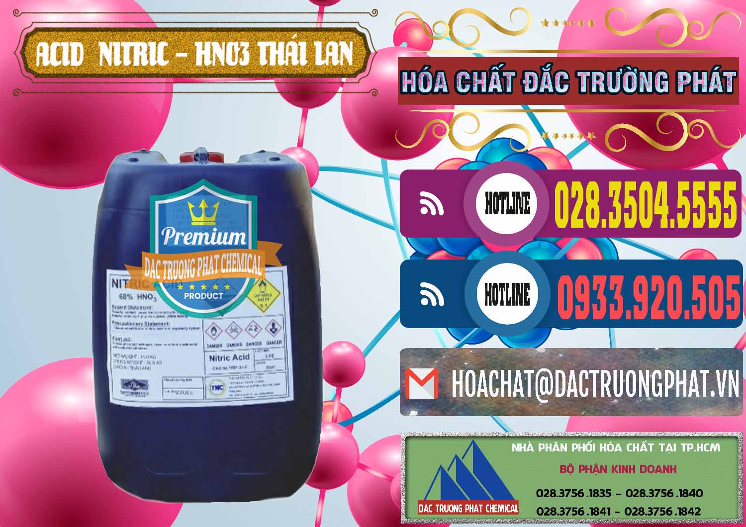 Nơi chuyên bán & cung ứng Acid Nitric – Axit Nitric HNO3 Thái Lan Thailand - 0344 - Đơn vị cung cấp & bán hóa chất tại TP.HCM - muabanhoachat.com.vn