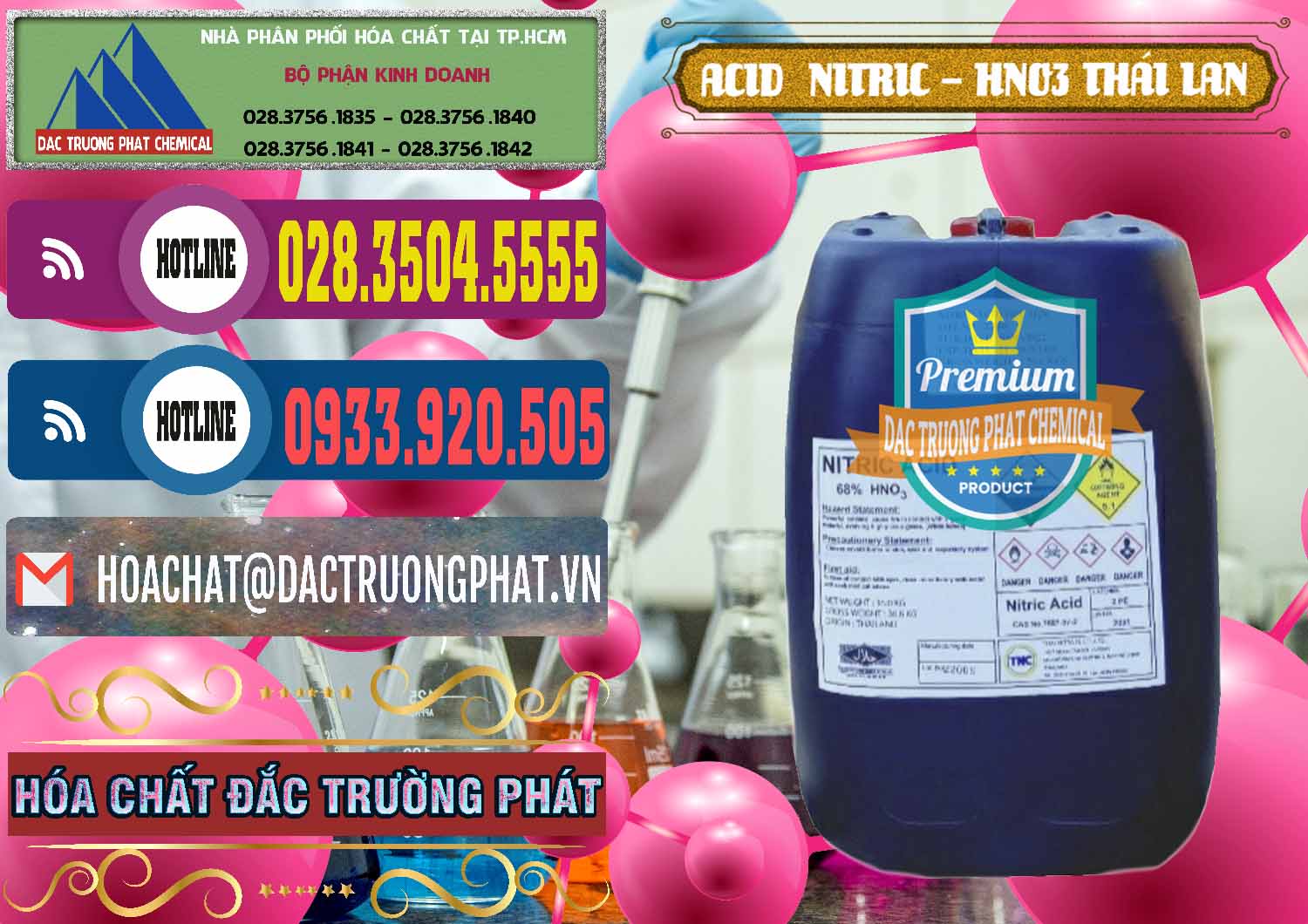 Cty bán _ phân phối Acid Nitric – Axit Nitric HNO3 Thái Lan Thailand - 0344 - Cty chuyên kinh doanh & phân phối hóa chất tại TP.HCM - muabanhoachat.com.vn