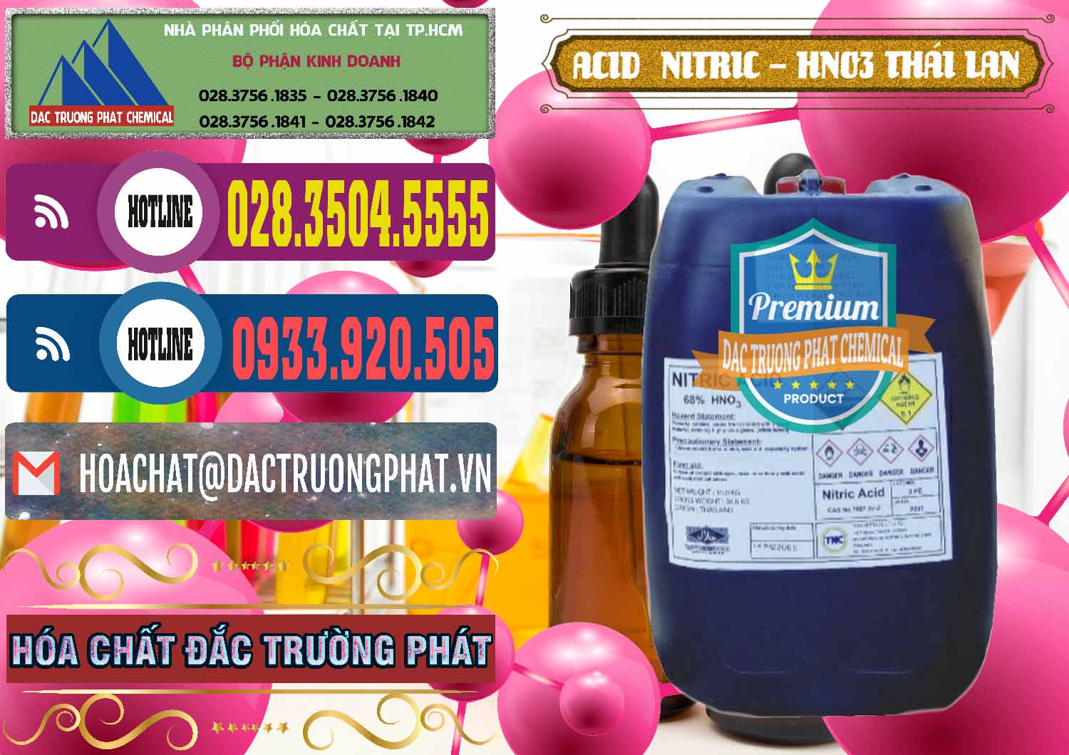 Bán ( cung cấp ) Acid Nitric – Axit Nitric HNO3 Thái Lan Thailand - 0344 - Nơi chuyên cung ứng ( phân phối ) hóa chất tại TP.HCM - muabanhoachat.com.vn