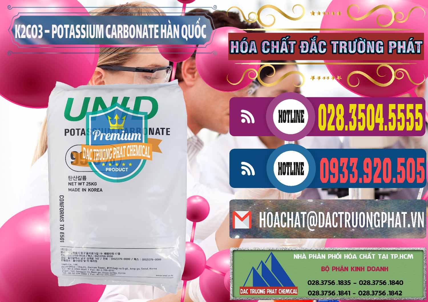 Kinh doanh & bán K2Co3 – Potassium Carbonate Unid Hàn Quốc Korea - 0081 - Công ty chuyên bán _ cung cấp hóa chất tại TP.HCM - muabanhoachat.com.vn