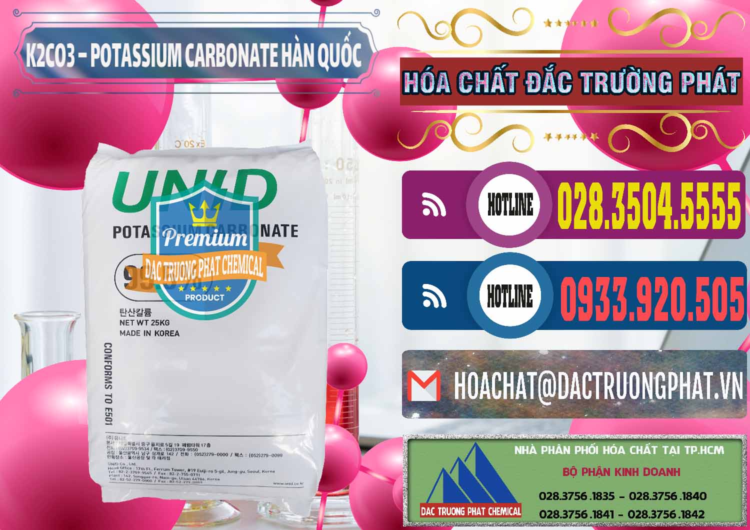 Nơi chuyên bán - cung ứng K2Co3 – Potassium Carbonate Unid Hàn Quốc Korea - 0081 - Nhà phân phối _ nhập khẩu hóa chất tại TP.HCM - muabanhoachat.com.vn