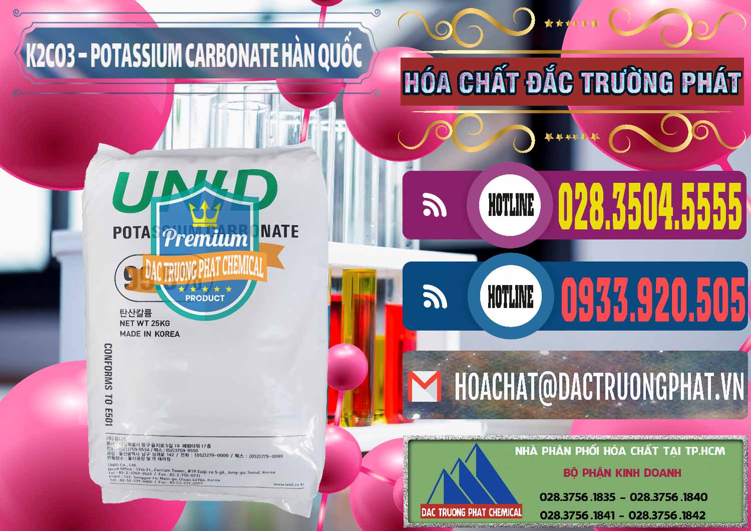 Công ty chuyên kinh doanh ( bán ) K2Co3 – Potassium Carbonate Unid Hàn Quốc Korea - 0081 - Cty cung cấp _ phân phối hóa chất tại TP.HCM - muabanhoachat.com.vn
